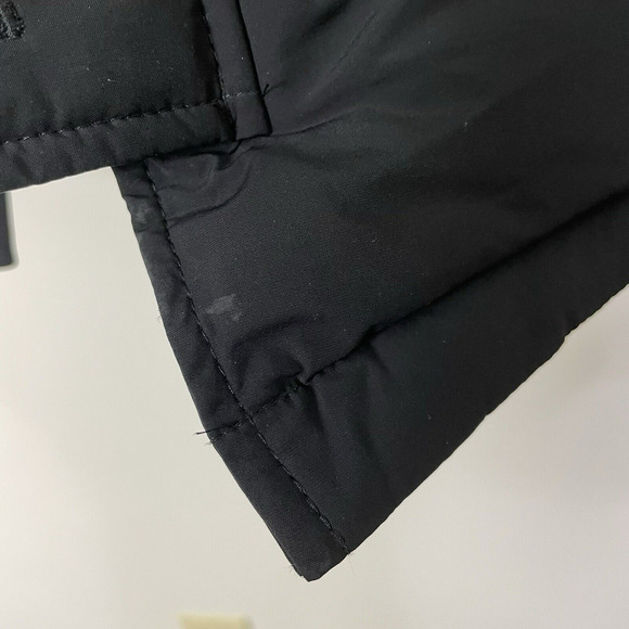 Express‎ Womens Puffer Coat Faux Fur Trim Hood Black Medium - Picture 11 of 11